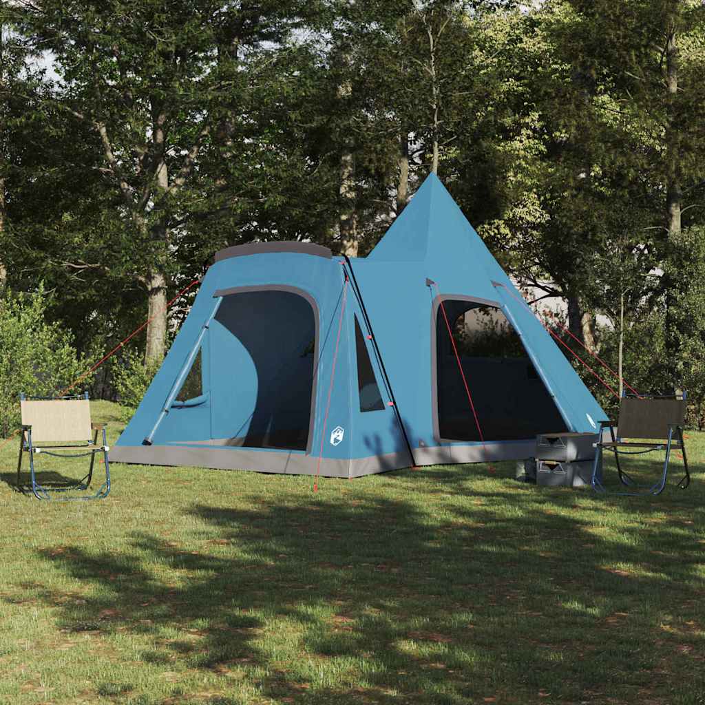 vidaXL Cort Teepee cu acoperiș albastru 545 x 450 x 295 cm