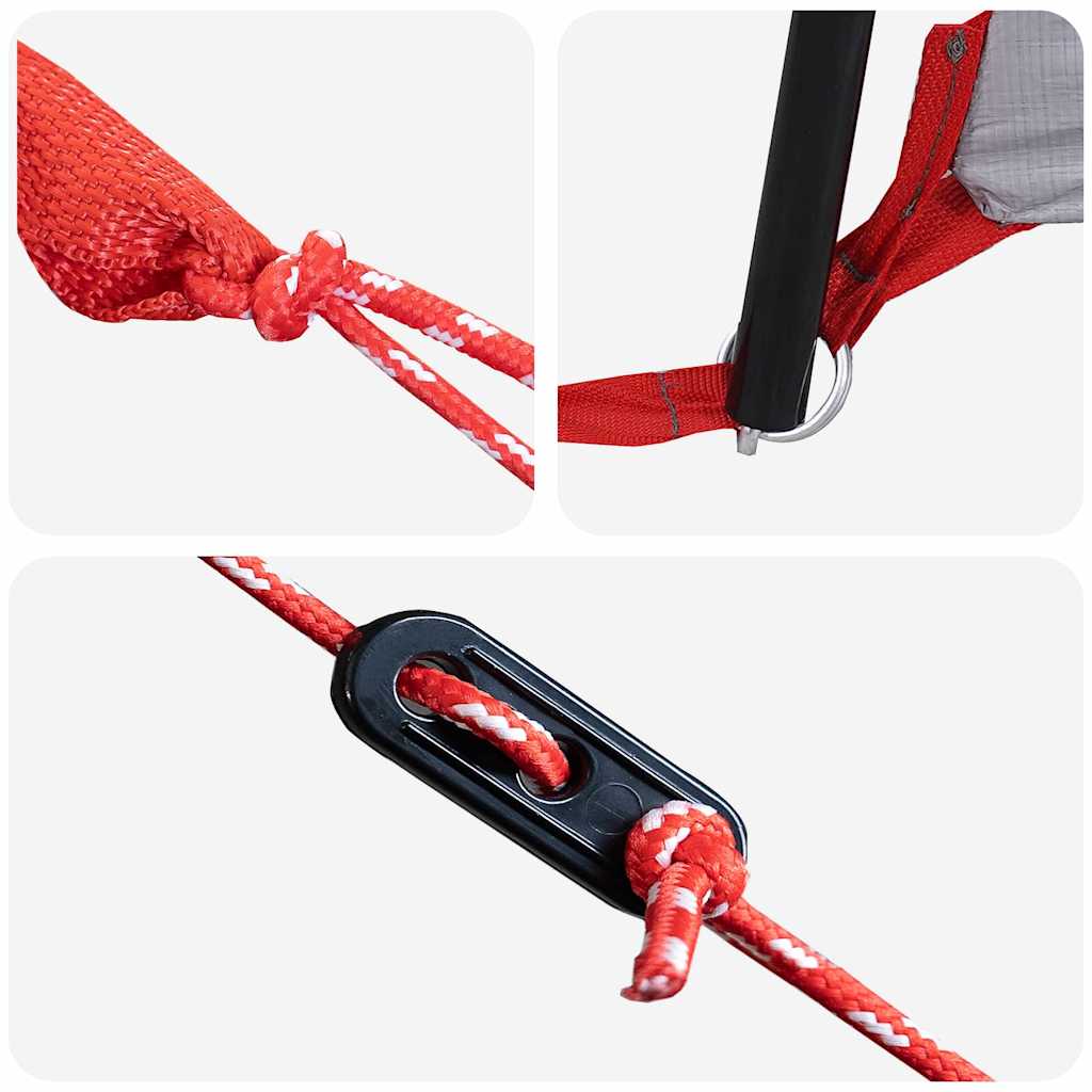 Teepee Telt med tak Grå og Oransje 545 x 450 x 295 cm - Bilde 9