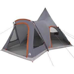 vidaXL Teepee telk 5 inimesele 5 inimesele Hall ja oranž