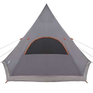 Teepee stan pro 5 osob Šedá a oranžová 545 x 450 x 295 cm - obrázek 8