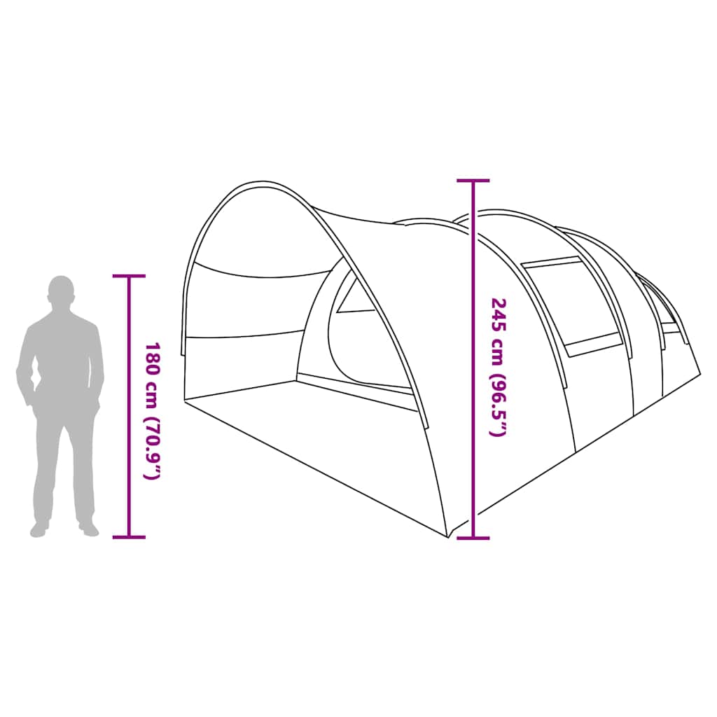 Stan pro 8 osob se střechou Zelená 710 x 460 x 245 cm - obrázek 14
