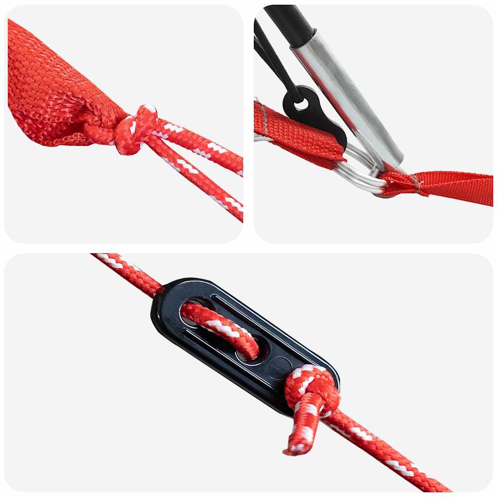 Tunneltelt med tak Grå og Oransje 710 x 460 x 245 cm - Bilde 9