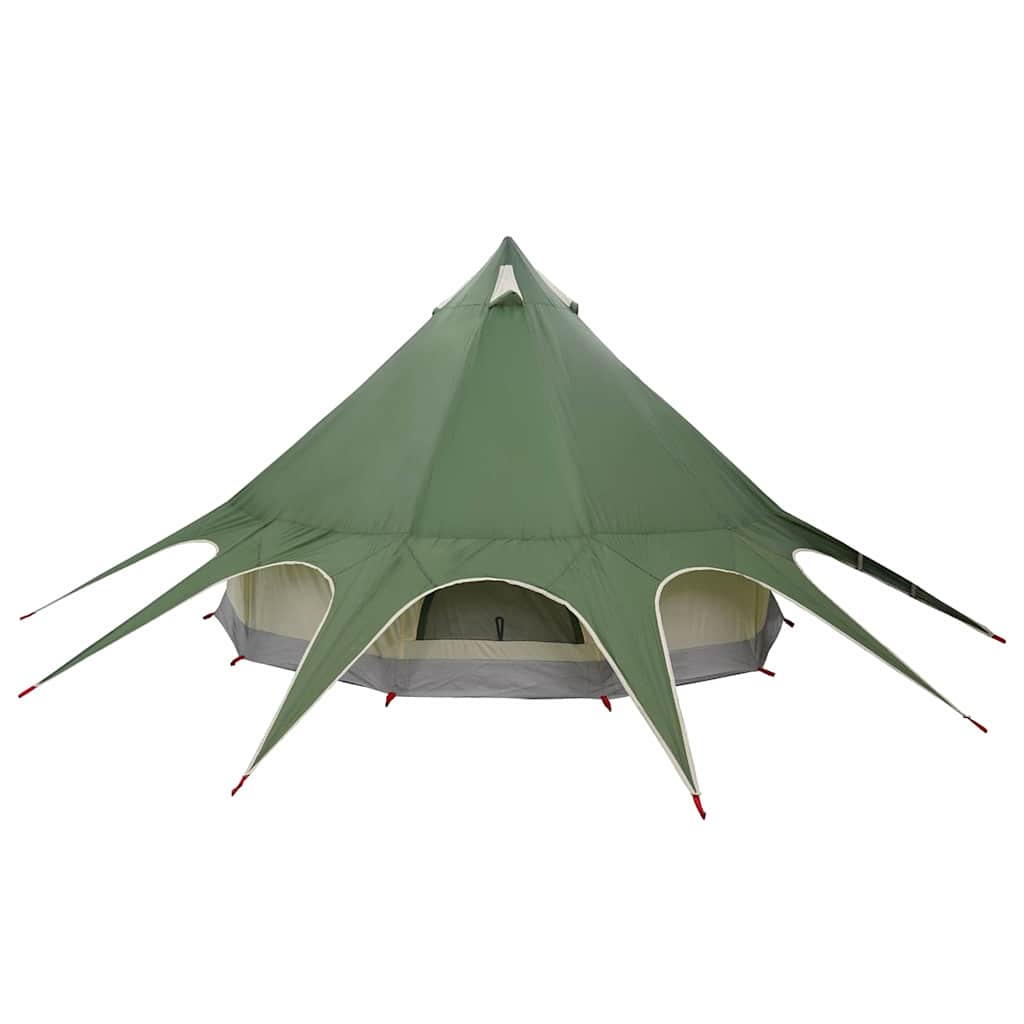 Teepee Telt med tak med lagring Grønn og Grå 600 x 600 x 347 cm - Bilde 8