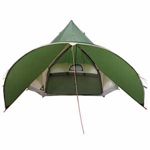 Teepee stan pro 3 osoby Zelená a šedá 312 x 312 x 197 cm - obrázek 6
