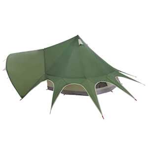Teepee stan pro 3 osoby Zelená a šedá 312 x 312 x 197 cm - obrázek 7