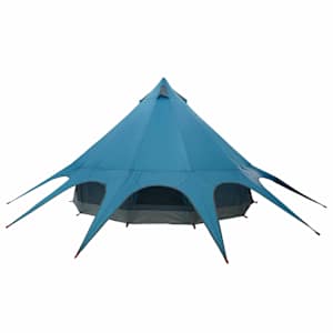 Teepee stan pro 3 osoby Modrý a šedý 312 x 312 x 197 cm - obrázek 8