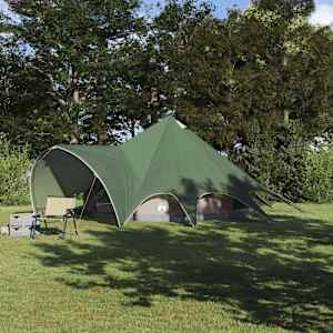 Teepee stan pro 5 osob Zelená a šedá 415 x 415 x 247 cm - obrázek 1