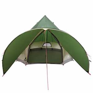 Teepee stan pro 5 osob Zelená a šedá 415 x 415 x 247 cm - obrázek 6