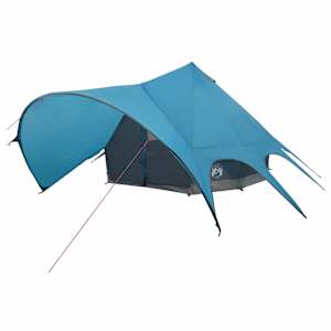 Teepee stan pro 5 osob Modrý a šedý 415 x 415 x 247 cm - obrázek 4