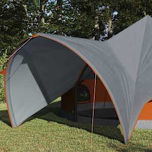 Teepee stan pro 5 osob Šedá a oranžová 415 x 415 x 247 cm - obrázek 3