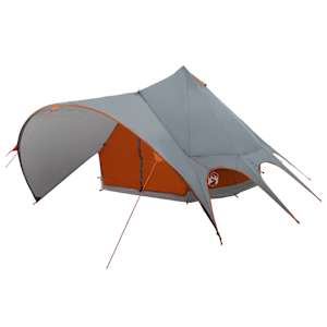 Teepee stan pro 5 osob Šedá a oranžová 415 x 415 x 247 cm - obrázek 4