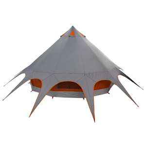 Teepee stan pro 5 osob Šedá a oranžová 415 x 415 x 247 cm - obrázek 8