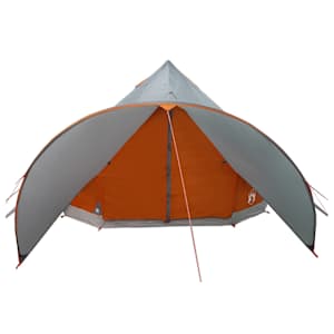 Teepee stan pro 5 osob Šedá a oranžová 415 x 415 x 247 cm - obrázek 5