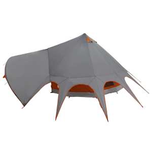 Teepee stan pro 5 osob Šedá a oranžová 415 x 415 x 247 cm - obrázek 7