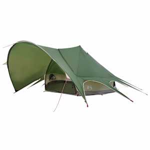 Teepee stan pro 7 osob Zelená a šedá 600 x 600 x 347 cm - obrázek 2