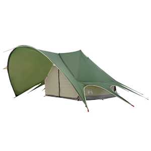 Teepee stan pro 7 osob Zelená a šedá 600 x 600 x 347 cm - obrázek 4