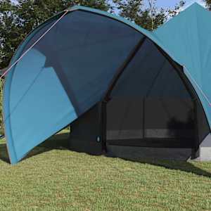 Teepee stan pro 7 osob Modrý a šedý 600 x 600 x 347 cm - obrázek 3
