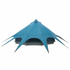 Teepee stan pro 7 osob Modrý a šedý 600 x 600 x 347 cm - obrázek 8