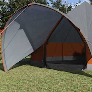 Teepee stan pro 7 osob Šedá a oranžová 600 x 600 x 347 cm - obrázek 3