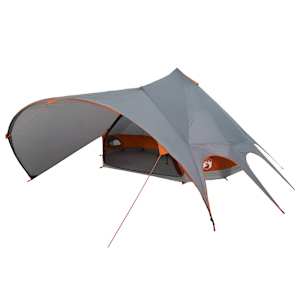 Teepee stan pro 7 osob Šedá a oranžová 600 x 600 x 347 cm - obrázek 2