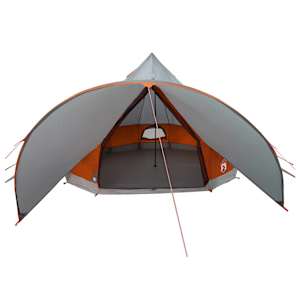 Teepee stan pro 7 osob Šedá a oranžová 600 x 600 x 347 cm - obrázek 6