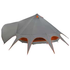Teepee stan pro 7 osob Šedá a oranžová 600 x 600 x 347 cm - obrázek 7
