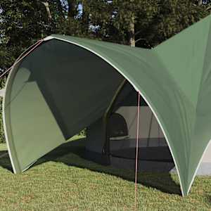 Teepee stan pro 9 osob Zelená a šedá 502 x 502 x 297 cm - obrázek 3