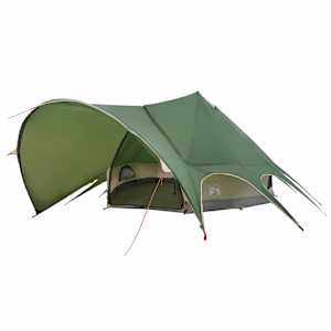 Teepee stan pro 9 osob Zelená a šedá 502 x 502 x 297 cm - obrázek 2