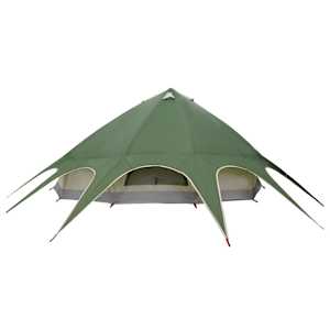 Teepee stan pro 9 osob Zelená a šedá 502 x 502 x 297 cm - obrázek 8