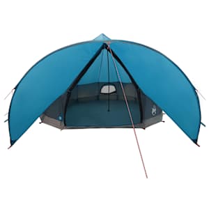 Teepee stan pro 9 osob Modrý a šedý 502 x 502 x 297 cm - obrázek 6
