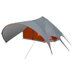 Teepee stan pro 9 osob Šedá a oranžová 502 x 502 x 297 cm - obrázek 4