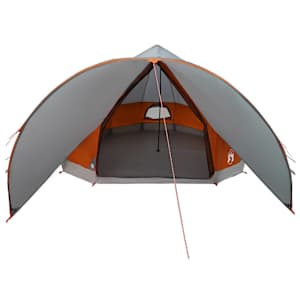 Teepee stan pro 9 osob Šedá a oranžová 502 x 502 x 297 cm - obrázek 6