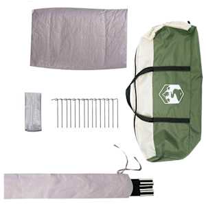 Domek pro 4 osoby se střechou Zelená 505 x 450 x 248 cm - obrázek 10