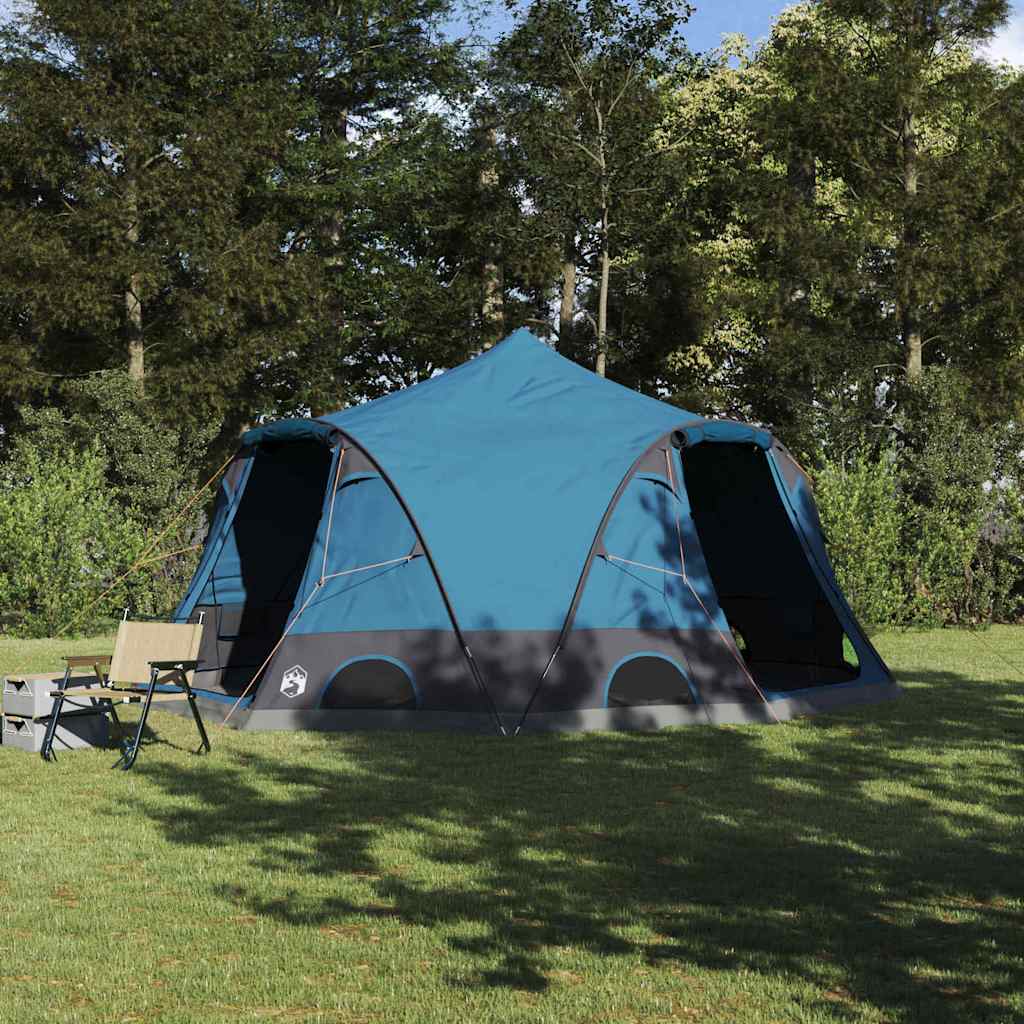 vidaXL Cort cu dome cu acoperiș albastru 505 x 450 x 248 cm