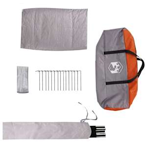 Domek pro 4 osoby Šedá a oranžová 505 x 450 x 248 cm - obrázek 10