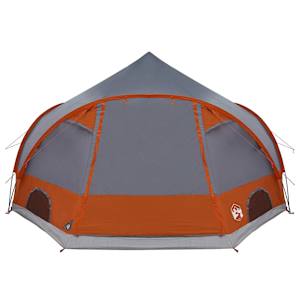 Domek pro 4 osoby Šedá a oranžová 505 x 450 x 248 cm - obrázek 7