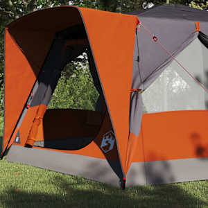 Stan pro 7 osob se střechou Šedá a oranžová 400 x 350 x 212 cm - obrázek 3