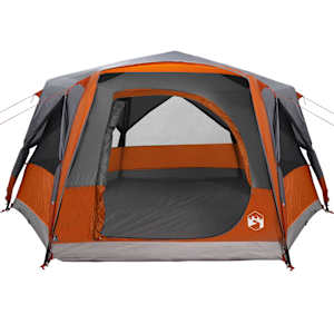 Stan pro 7 osob se střechou Šedá a oranžová 400 x 350 x 212 cm - obrázek 5