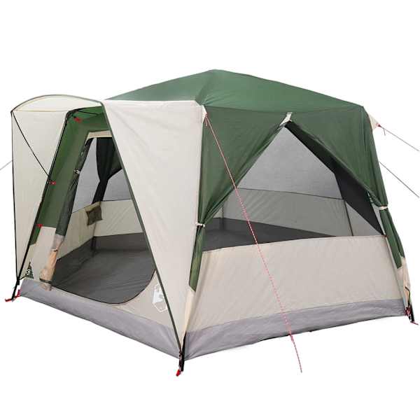 vidaXL Cabin telk 5 inimesele Roheline ja Valge 333 x 317 x 194 cm