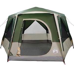 Stan pro 5 osob se střechou Zelená a bílá 333 x 317 x 194 cm - obrázek 5