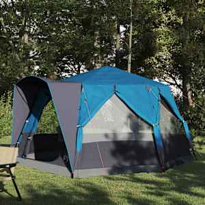 Stan pro 5 osob se střechou Modrý a šedý 333 x 317 x 194 cm - obrázek 1