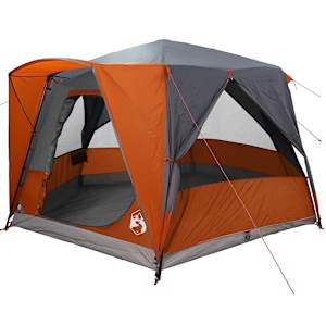 vidaXL Cabin telk 5 inimesele Hall ja oranž 333 x 317 x 194 cm