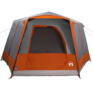 Stan pro 5 osob se střechou Šedá a oranžová 333 x 317 x 194 cm - obrázek 6