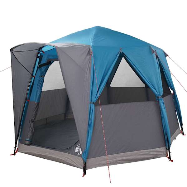 vidaXL Telk 3-inimesele katusega Sinine ja Hall 320 x 320 x 203 cm
