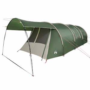 Trojplášťový stan pro 4 osoby Zelená a bílá 740 x 370 x 220 cm - obrázek 4