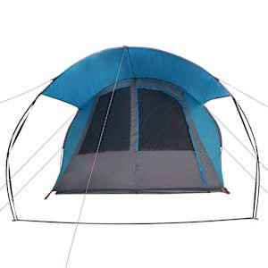 Trojplášťový stan pro 4 osoby Modrý a šedý 740 x 370 x 220 cm - obrázek 6