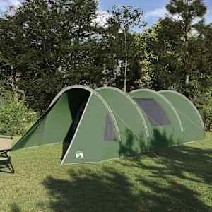 Trojplášťový stan pro 4 osoby Zelená a bílá 778 x 356 x 210 cm - obrázek 1