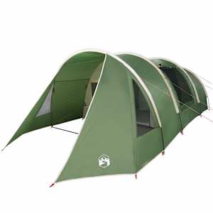 Trojplášťový stan pro 4 osoby Zelená a bílá 778 x 356 x 210 cm - obrázek 2
