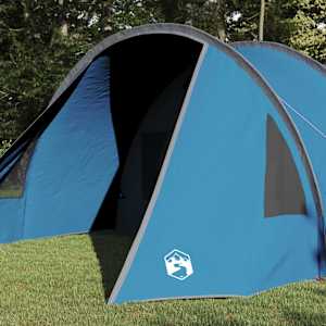 Trojplášťový stan pro 4 osoby Modrý a šedý 778 x 356 x 210 cm - obrázek 3