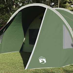 Tunelový stan pro 5 osob Zelená a bílá 778 x 356 x 210 cm - obrázek 3